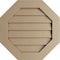 Ekena Millwork Timberthane Rustic Smooth Octagonal Faux Wood Non-Functional Gable Vent, Primed Tan, 33"W x 33"H GVUROC33X33DSMPR - alternate 1